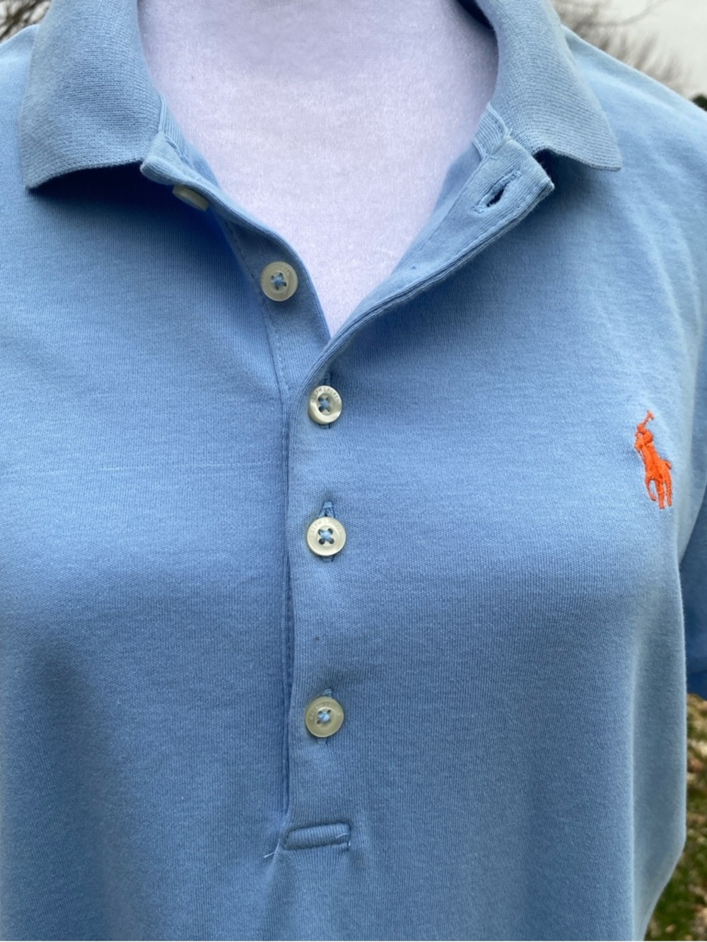 Ralph Lauren Light Blue Polo Dress Large - Picture 3 of 7